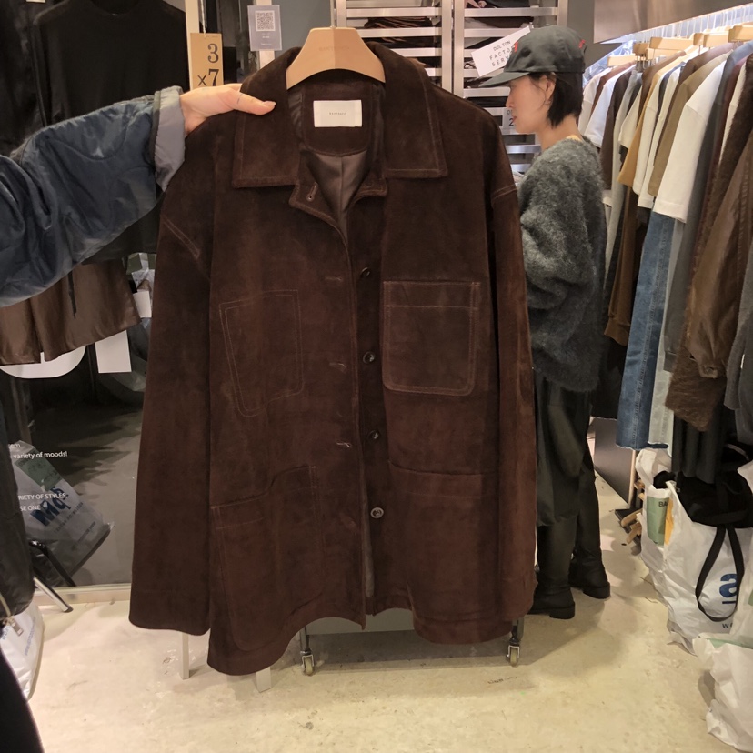 BANY ANCO韓國直郵㊣女士新品職業真品熱賣人氣夾克真麂皮BANY ANCO夾克