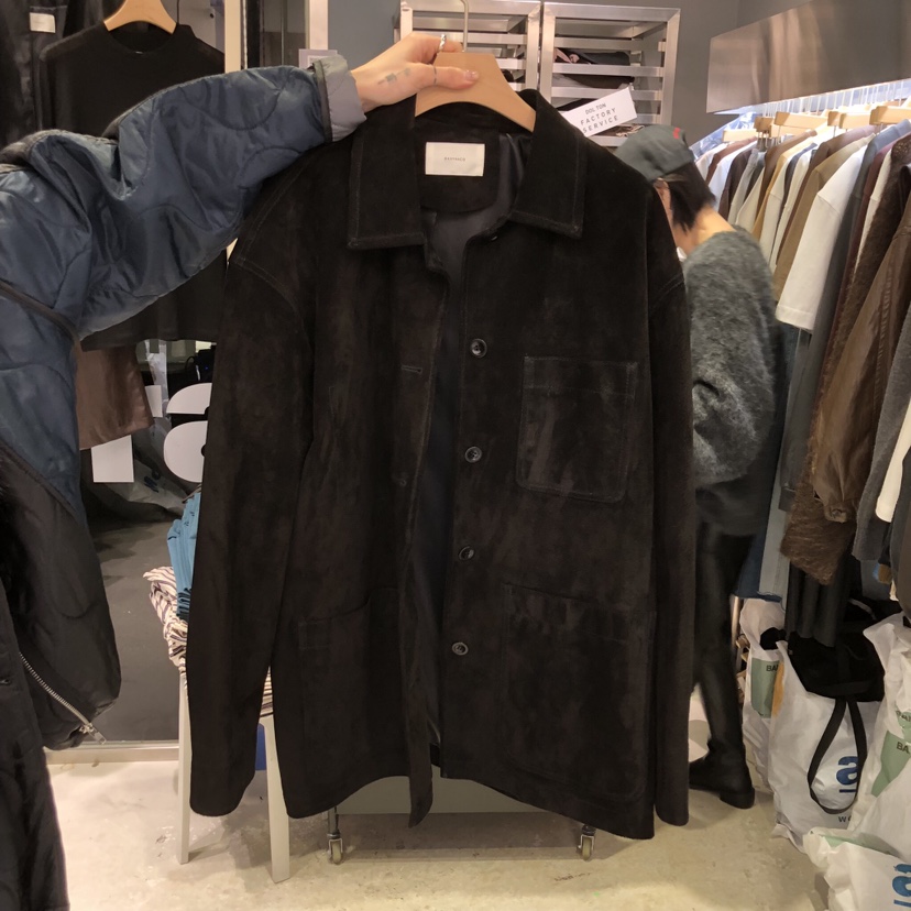 BANY ANCO韓國直郵㊣女士新品職業真品熱賣人氣夾克真麂皮BANY ANCO夾克圖色2