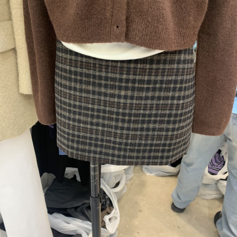 ORRD東大門㊣直郵女士新品職業推薦人氣休閑時尚短裙羊毛格紋ORRD短裙