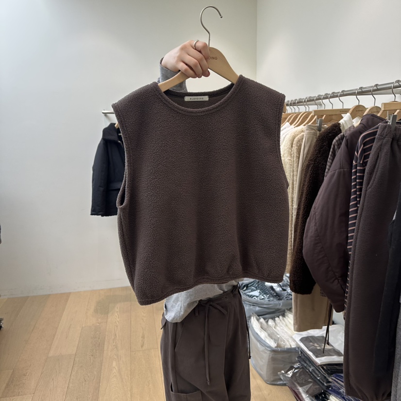 BLENDING-p東大門㊣實拍女裝新款職業熱賣休閑馬甲不含內搭BLENDING-p馬甲圖色3