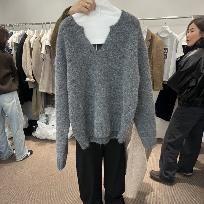 SIHO ARCHIVE東大門㊣實拍女士新款真品25秋冬針織衫羊駝毛SIHO ARCHIVE針織衫圖色2