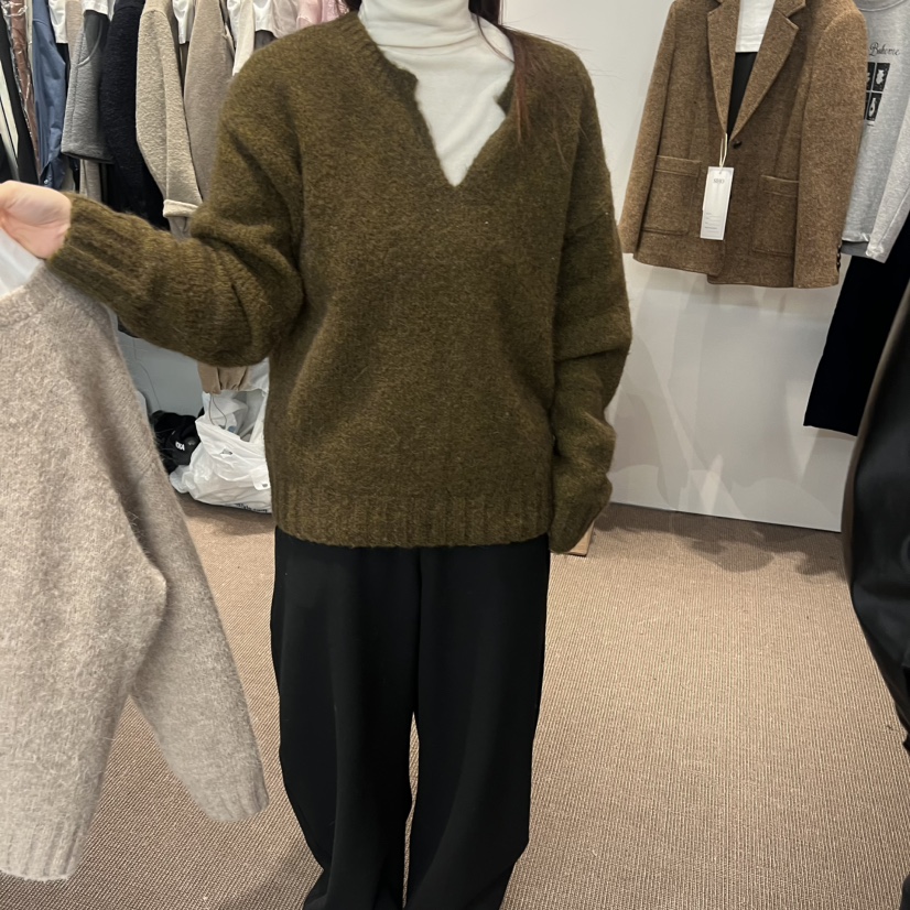 SIHO ARCHIVE東大門㊣實拍女士新款真品25秋冬針織衫羊駝毛SIHO ARCHIVE針織衫圖色3