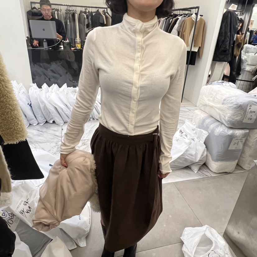 PORTS MOSS東大門㊣直郵女裝新款人氣25秋冬真品長袖T恤高領PORTS MOSS長袖T恤圖色3