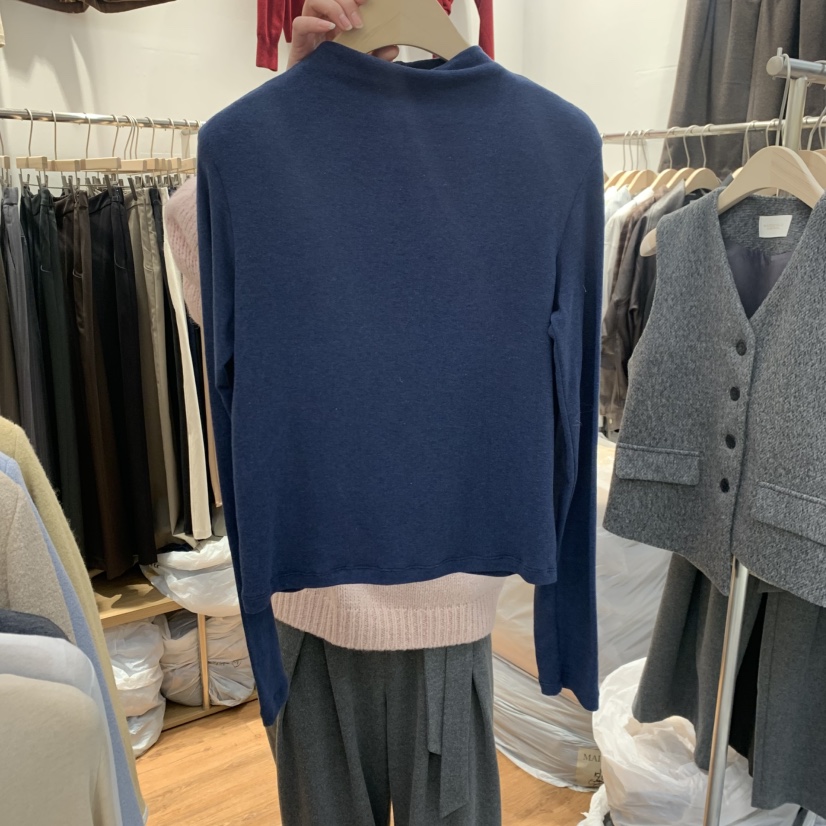 MADEMOISELL韓國直郵㊣女裝新品休閑人氣25秋冬長袖T恤高領MADEMOISELL長袖T恤