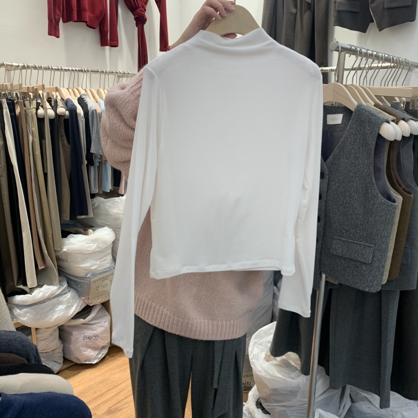MADEMOISELL韓國直郵㊣女裝新品休閑人氣25秋冬長袖T恤高領MADEMOISELL長袖T恤圖色4