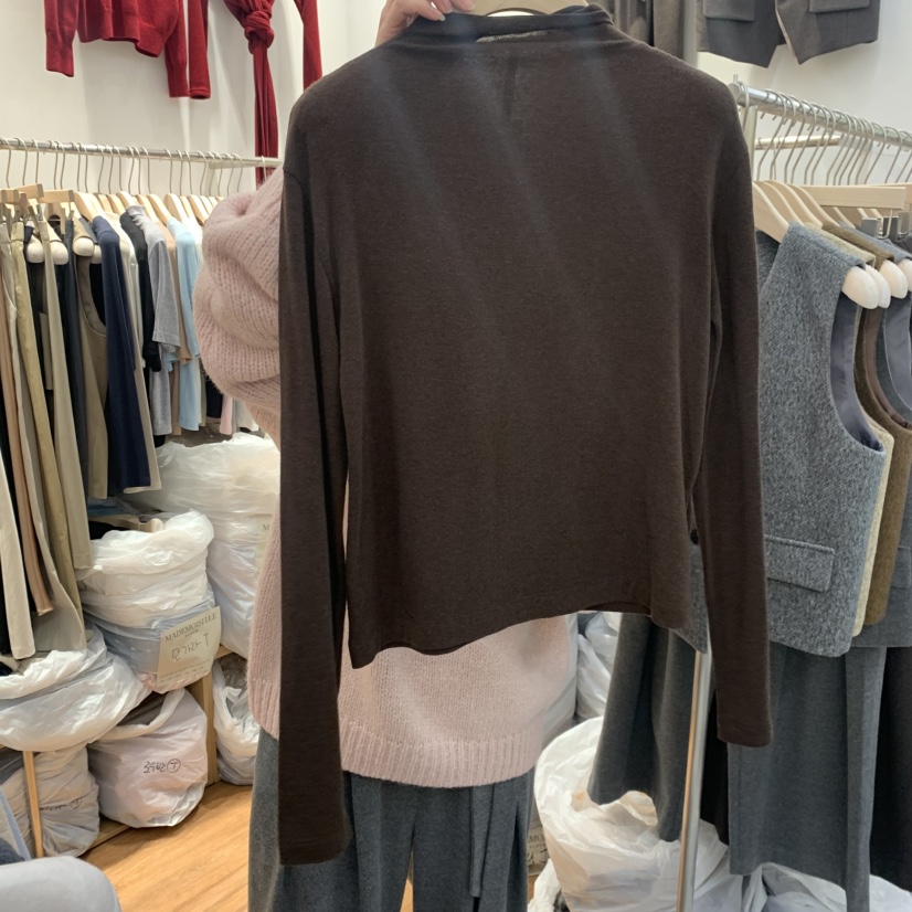 MADEMOISELL韓國直郵㊣女裝新品休閑人氣25秋冬長袖T恤高領MADEMOISELL長袖T恤圖色5