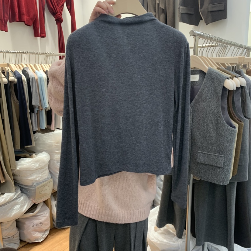 MADEMOISELL韓國直郵㊣女裝新品休閑人氣25秋冬長袖T恤高領MADEMOISELL長袖T恤圖色6