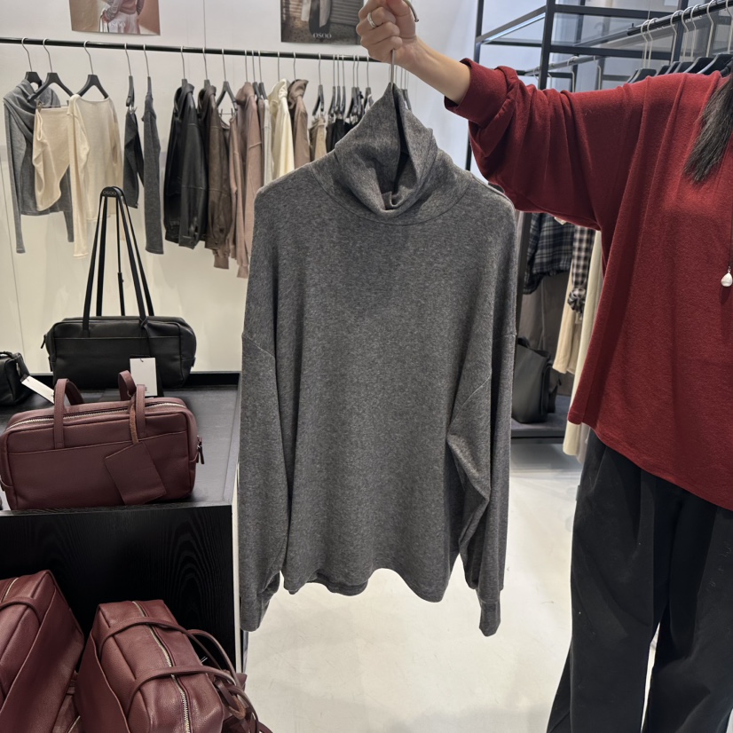 OSOO韓國直郵㊣女士新品熱賣真品人氣休閑推薦25秋冬長袖T恤OSOO長袖T恤圖色2