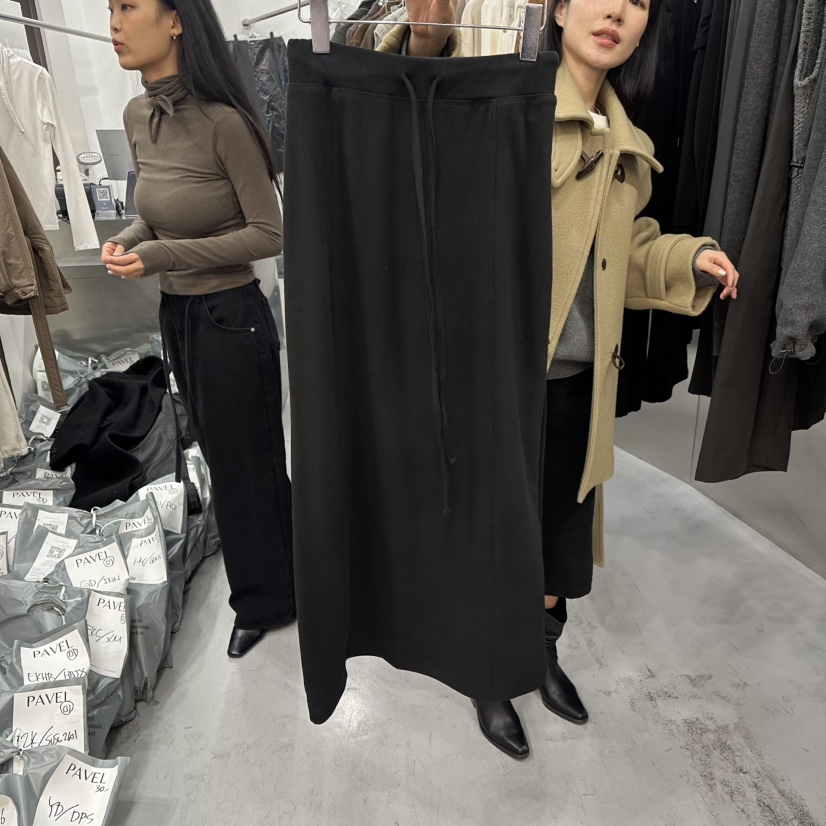 PAVEL東大門㊣實拍女裝新款時尚休閑真品25秋冬職業長裙羊毛PAVEL長裙圖色2