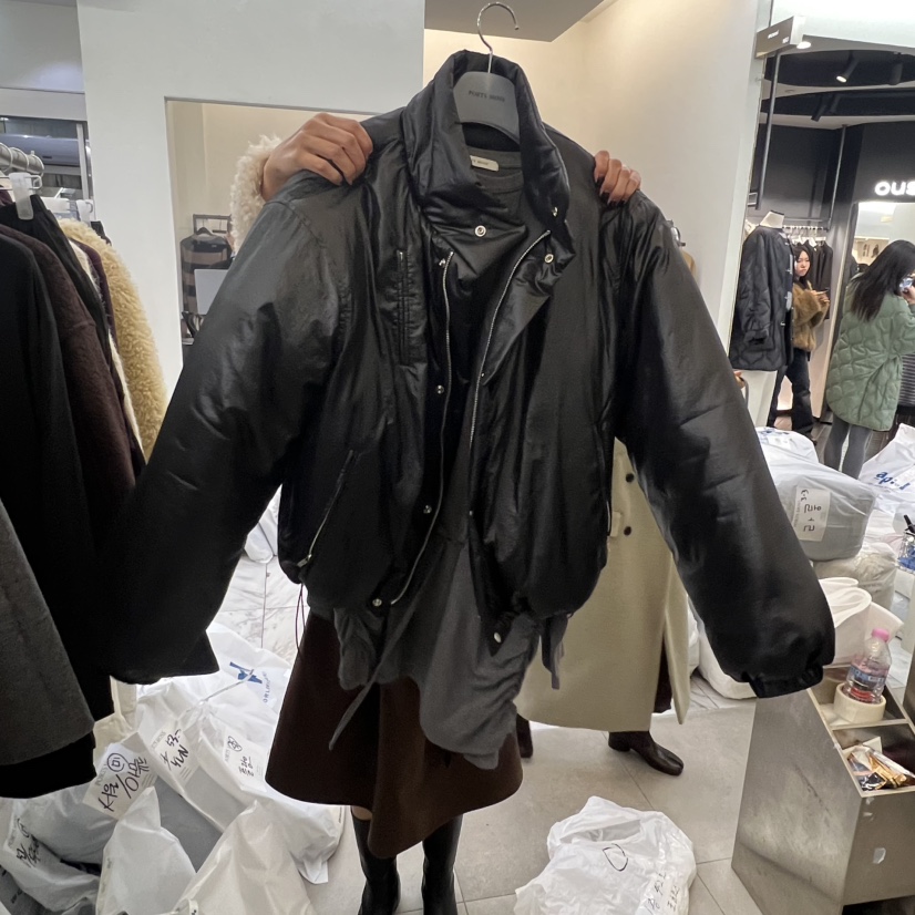 PORTS MOSS韓國直郵㊣女士新款職業推薦真品25秋冬短款棉服棉PORTS MOSS短款棉服