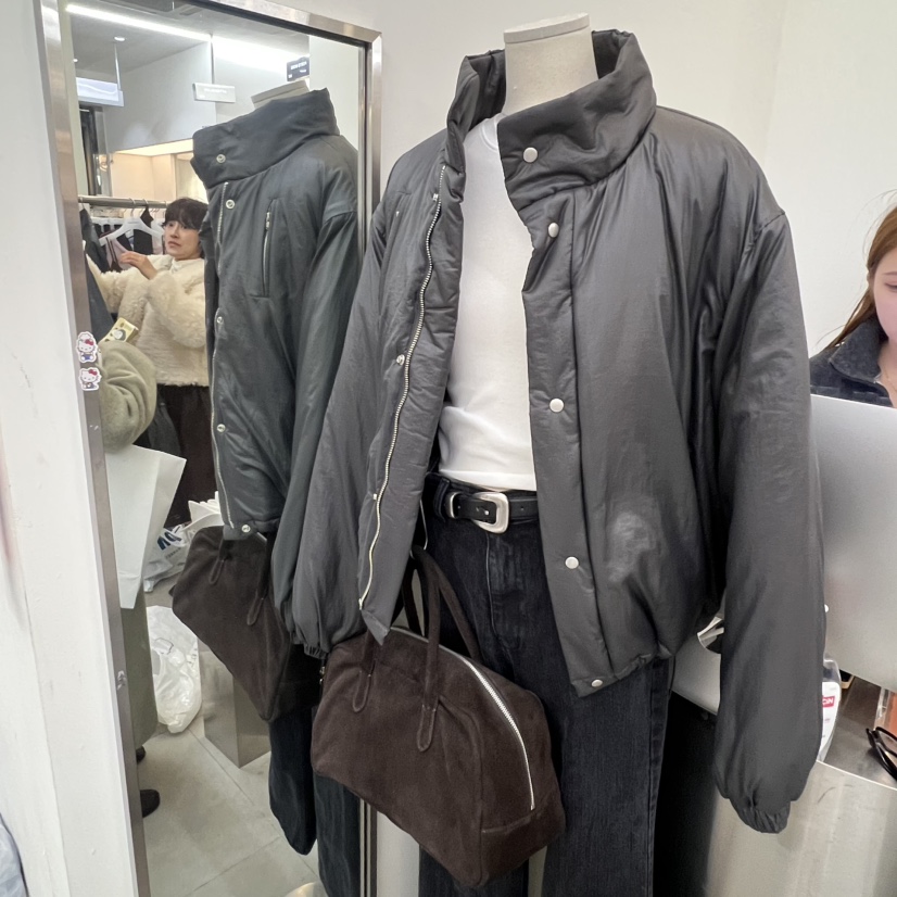 PORTS MOSS韓國直郵㊣女士新款職業推薦真品25秋冬短款棉服棉PORTS MOSS短款棉服圖色2