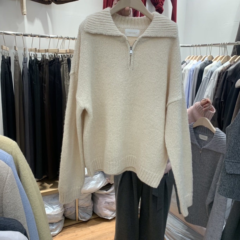 MADEMOISELL東大門㊣實拍女裝新款職業真品推薦休閑針織衫羊駝MADEMOISELL針織衫圖色2