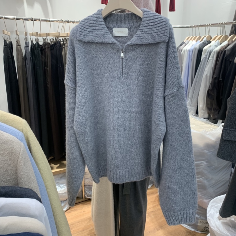 MADEMOISELL東大門㊣實拍女裝新款職業真品推薦休閑針織衫羊駝MADEMOISELL針織衫圖色3