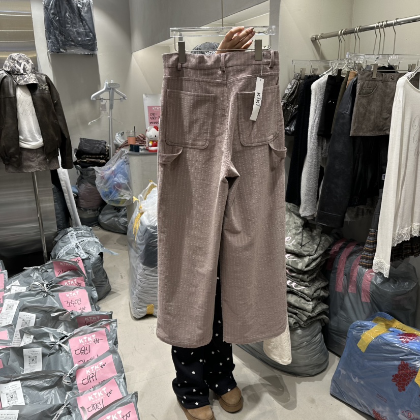 KIKI東大門㊣代購女士新款推薦25秋冬真品職業休閑時尚休閑褲KIKI休閑褲