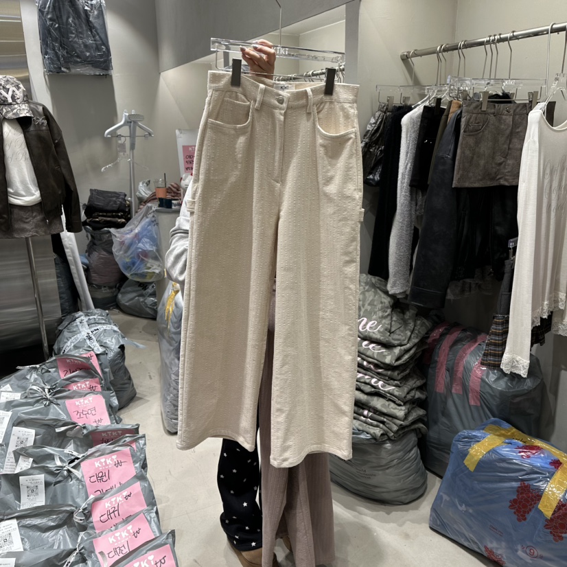 KIKI東大門㊣代購女士新款推薦25秋冬真品職業休閑時尚休閑褲KIKI休閑褲