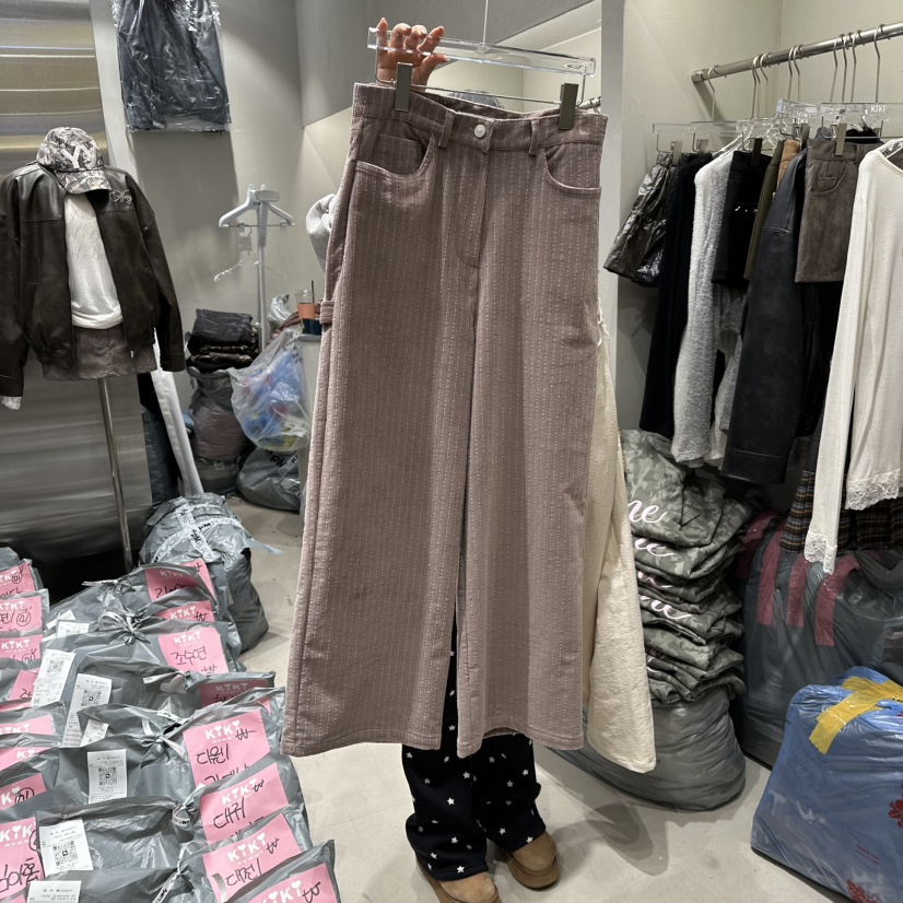 KIKI東大門㊣代購女士新款推薦25秋冬真品職業休閑時尚休閑褲KIKI休閑褲圖色2