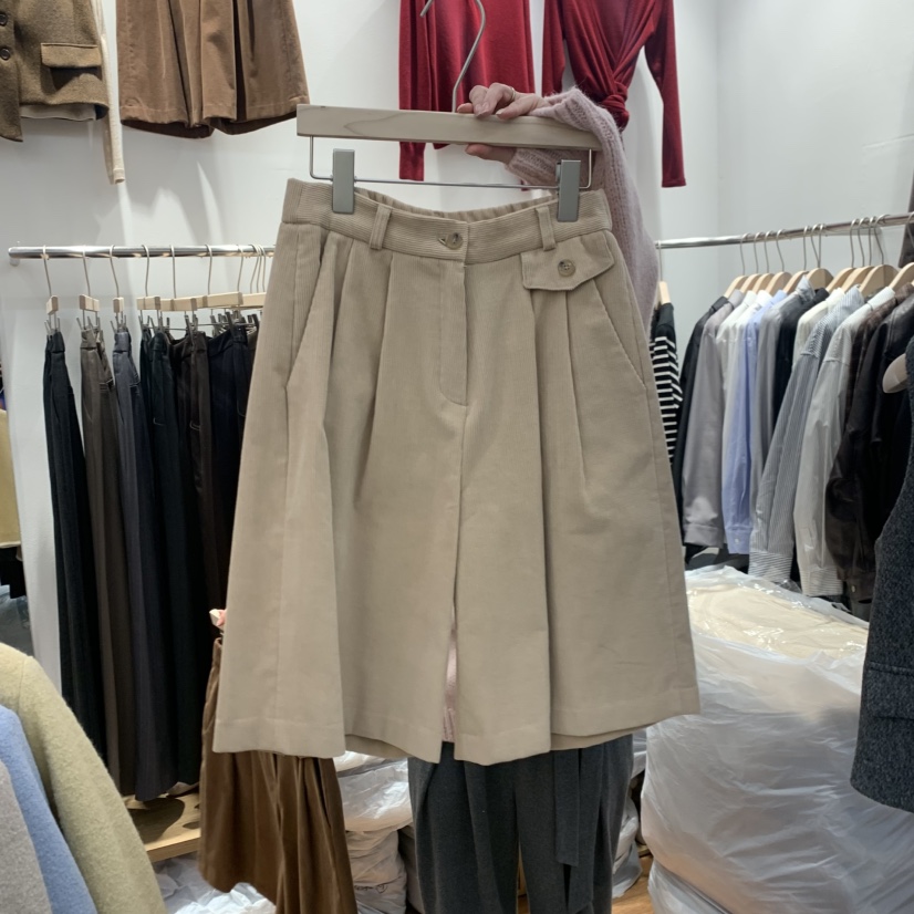 MADEMOISELL韓國代購㊣女裝新款休閑25秋冬真品職業熱賣短褲MADEMOISELL短褲圖色2