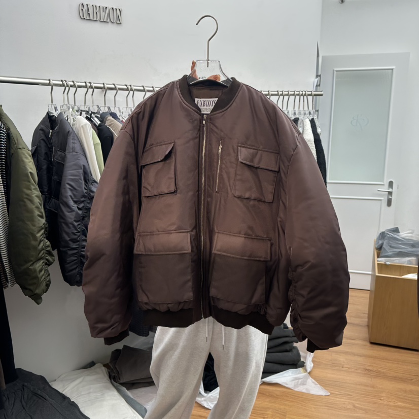 GABIZON韓國代購㊣女裝新品人氣職業推薦休閑時尚25秋冬夾克口袋GABIZON夾克圖色2