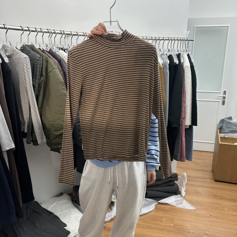 GABIZON東大門㊣直郵女士新款推薦職業25秋冬真品時尚長袖T恤GABIZON長袖T恤圖色2