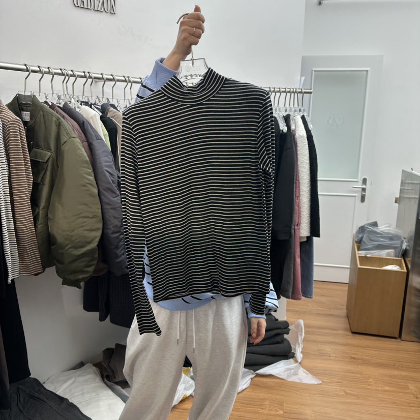 GABIZON東大門㊣直郵女士新款推薦職業25秋冬真品時尚長袖T恤GABIZON長袖T恤圖色3