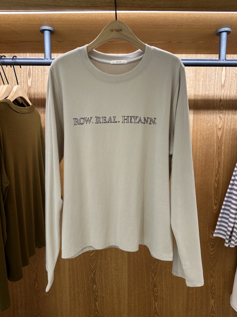 HI YANN東大門㊣直郵女士新款25秋冬時尚職業人氣熱賣長袖T恤HI YANN長袖T恤