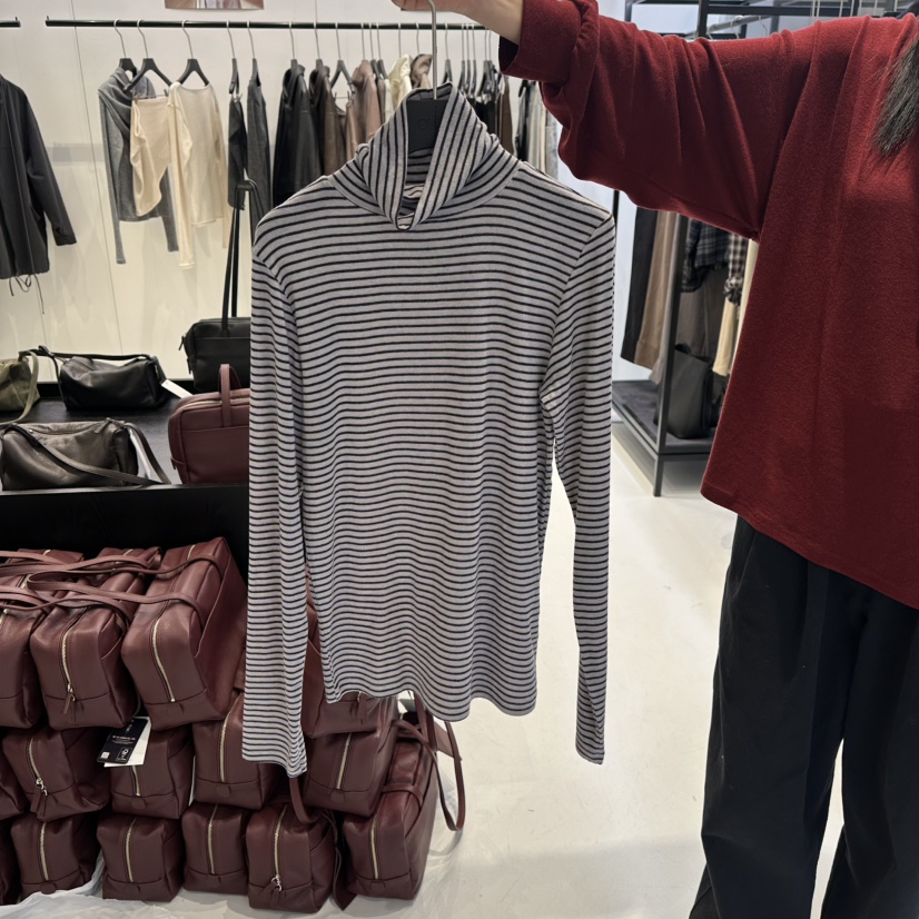 OSOO韓國直郵㊣女士新款時尚推薦25秋冬真品熱賣人氣長袖T恤OSOO長袖T恤