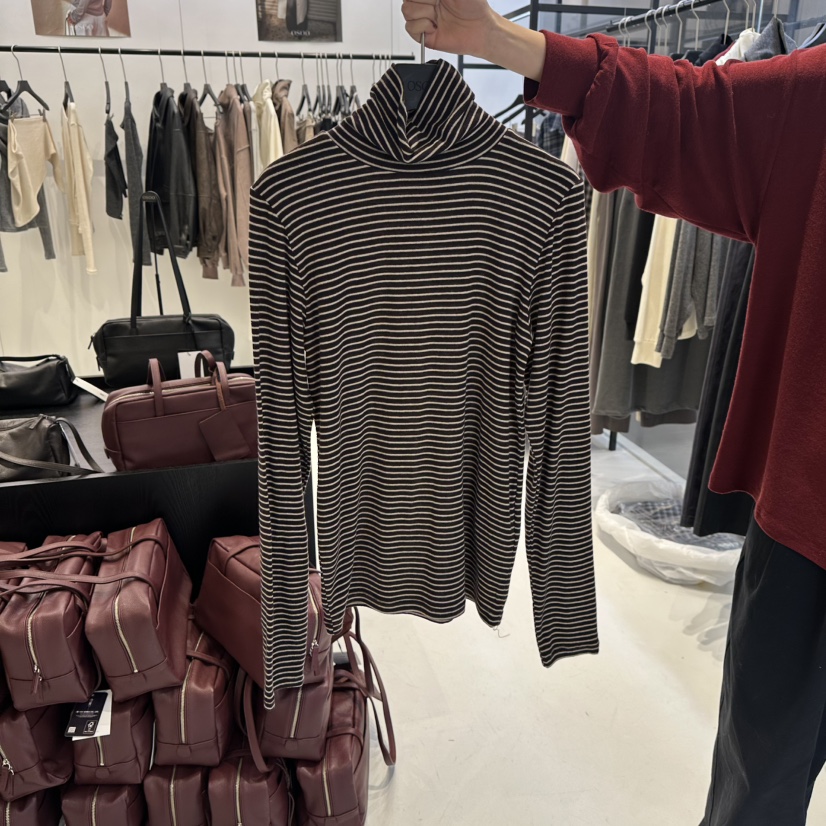 OSOO韓國直郵㊣女士新款時尚推薦25秋冬真品熱賣人氣長袖T恤OSOO長袖T恤圖色2