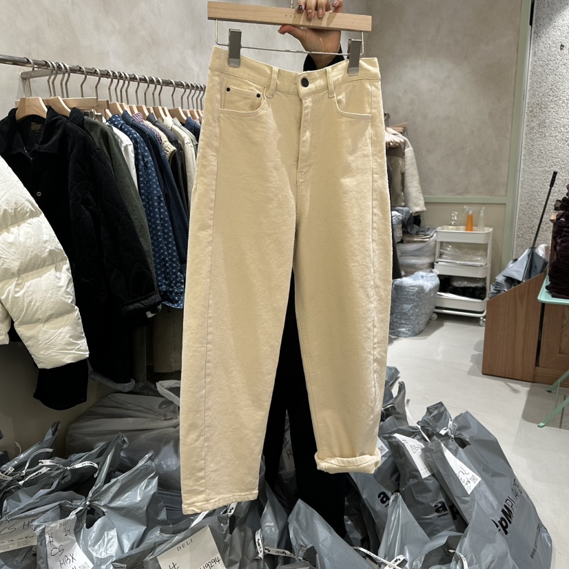 DELI JENNY東大門㊣代購女士新款真品25秋冬時尚休閑褲拉絨DELI JENNY休閑褲