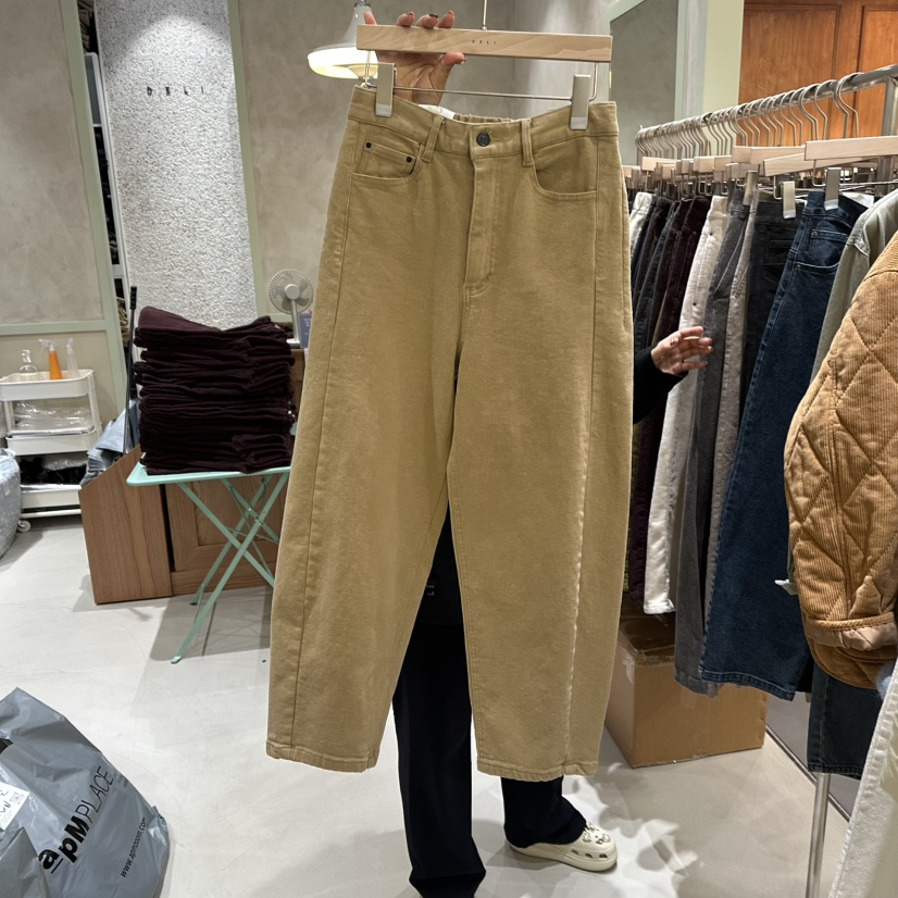 DELI JENNY東大門㊣代購女士新款真品25秋冬時尚休閑褲拉絨DELI JENNY休閑褲圖色2