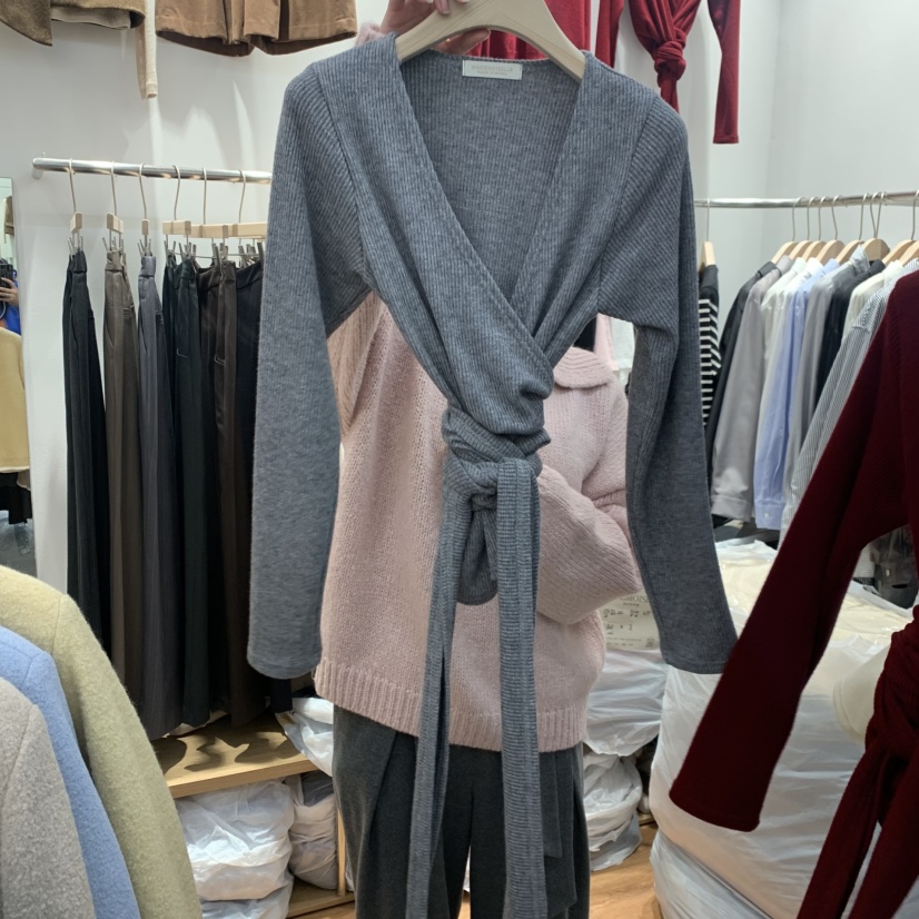 MADEMOISELL韓國直郵㊣女士新品熱賣時尚真品人氣職業長袖T恤MADEMOISELL長袖T恤