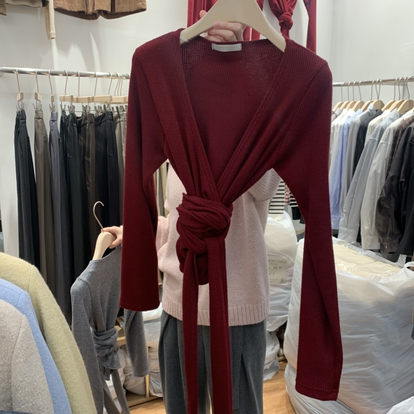 MADEMOISELL韓國直郵㊣女士新品熱賣時尚真品人氣職業長袖T恤MADEMOISELL長袖T恤圖色2