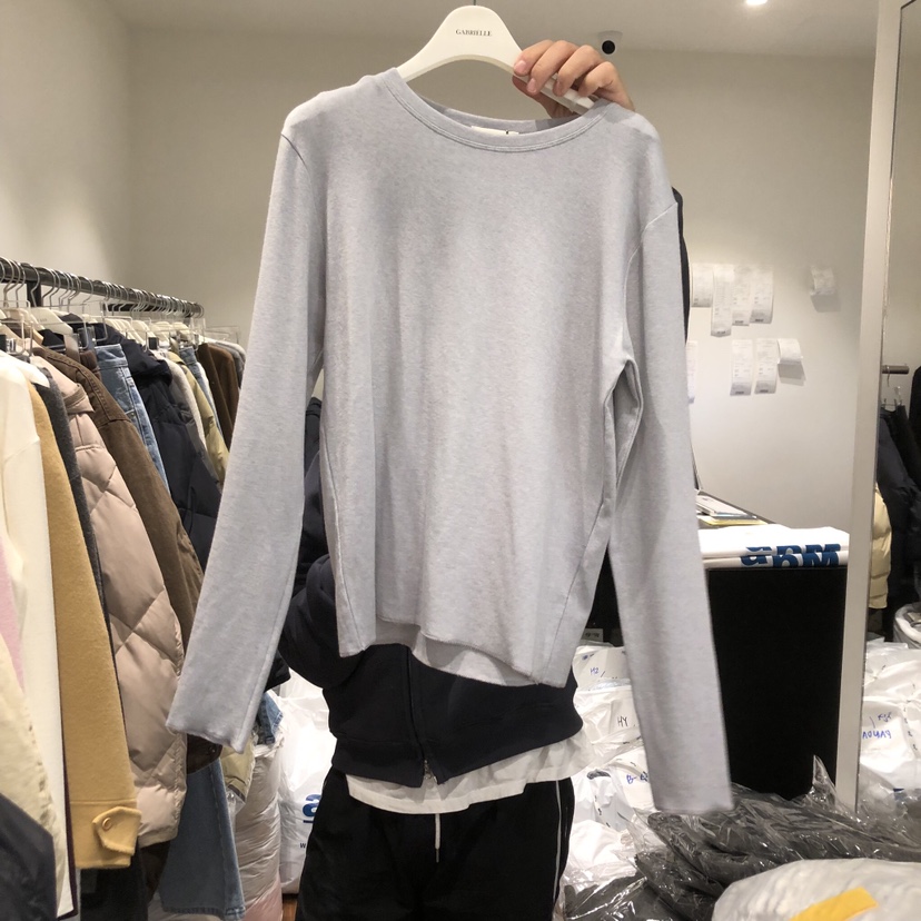 GABRIELLE韓國直郵㊣女裝新款25秋冬真品推薦休閑時尚長袖T恤GABRIELLE長袖T恤