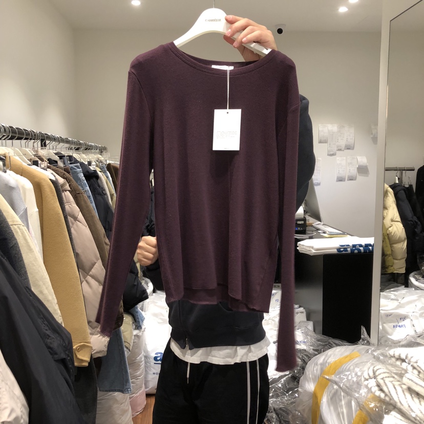 GABRIELLE韓國直郵㊣女裝新款25秋冬真品推薦休閑時尚長袖T恤GABRIELLE長袖T恤圖色3