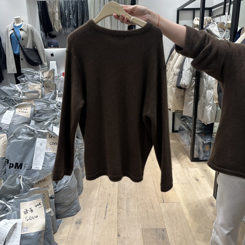 BRUNI/RICOTTA韓國代購㊣女士新款真品休閑25秋冬人氣針織衫BRUNI/RICOTTA針織衫