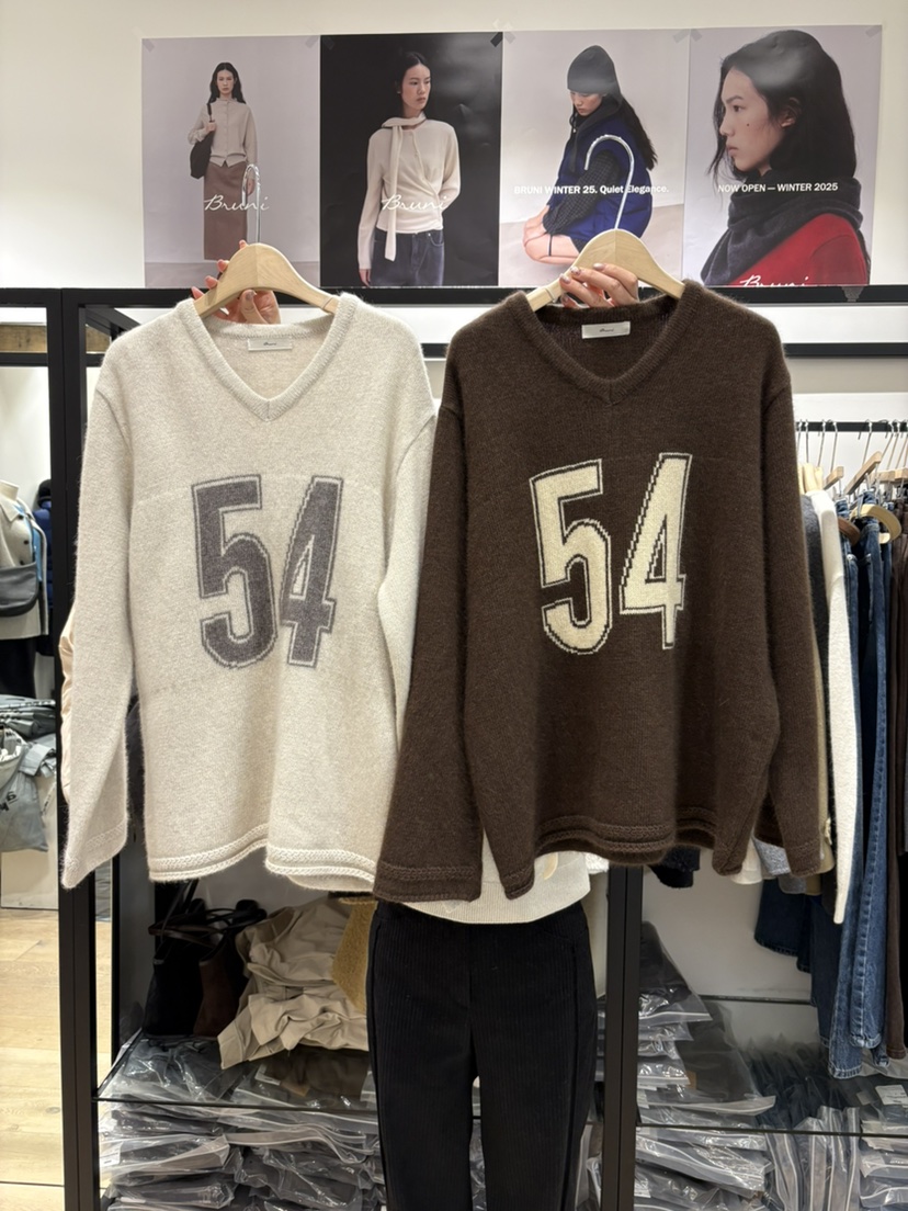 BRUNI/RICOTTA韓國代購㊣女士新款真品休閑25秋冬人氣針織衫BRUNI/RICOTTA針織衫