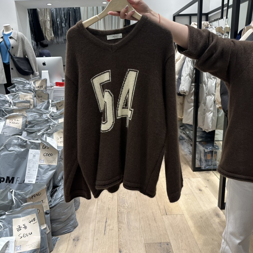 BRUNI/RICOTTA韓國代購㊣女士新款真品休閑25秋冬人氣針織衫BRUNI/RICOTTA針織衫圖色2