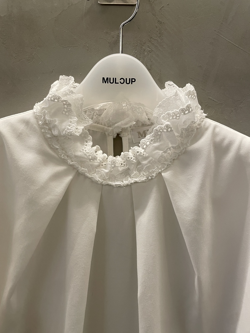 MULCUP韓國代購㊣女裝新品推薦熱賣休閑真品25秋冬襯衫蕾絲衫MULCUP襯衫/蕾絲衫