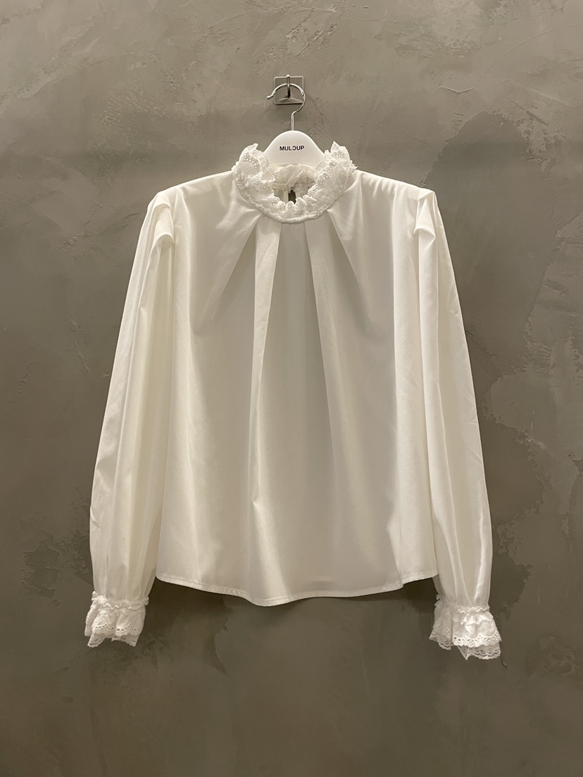 MULCUP韓國代購㊣女裝新品推薦熱賣休閑真品25秋冬襯衫蕾絲衫MULCUP襯衫/蕾絲衫