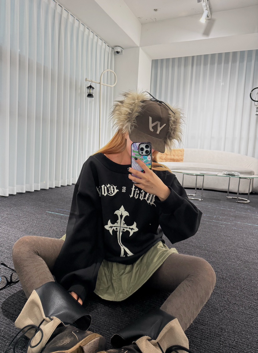 ARSERA東大門㊣直郵女裝新款時尚熱賣25秋冬推薦職業衛衣加絨ARSERA衛衣