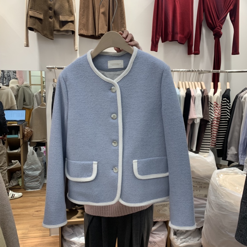 MADEMOISELL東大門㊣代購女裝新款人氣推薦25秋冬時尚職業夾克MADEMOISELL夾克