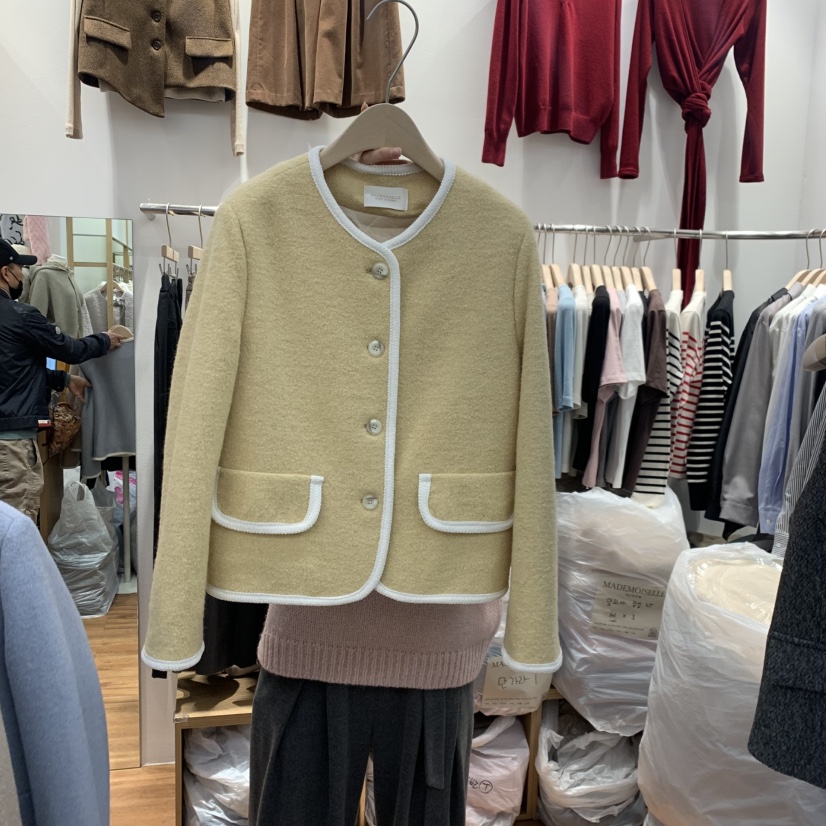 MADEMOISELL東大門㊣代購女裝新款人氣推薦25秋冬時尚職業夾克MADEMOISELL夾克圖色3