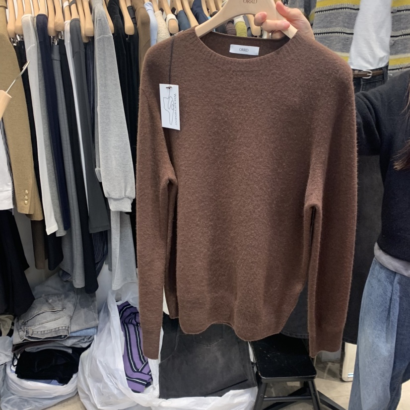 ORRD東大門㊣實拍女裝新品時尚真品推薦人氣25秋冬針織衫鏤空ORRD針織衫