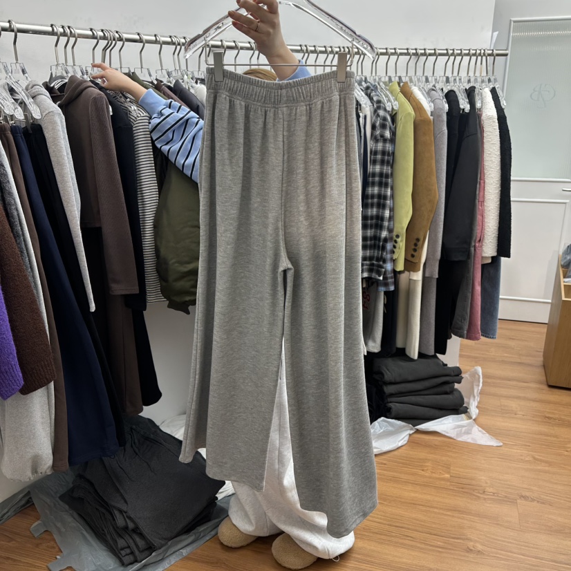 GABIZON東大門㊣實拍女裝新款25秋冬熱賣人氣休閑休閑褲抓絨GABIZON休閑褲