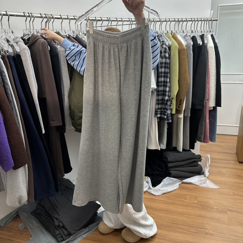 GABIZON東大門㊣實拍女裝新款25秋冬熱賣人氣休閑休閑褲抓絨GABIZON休閑褲