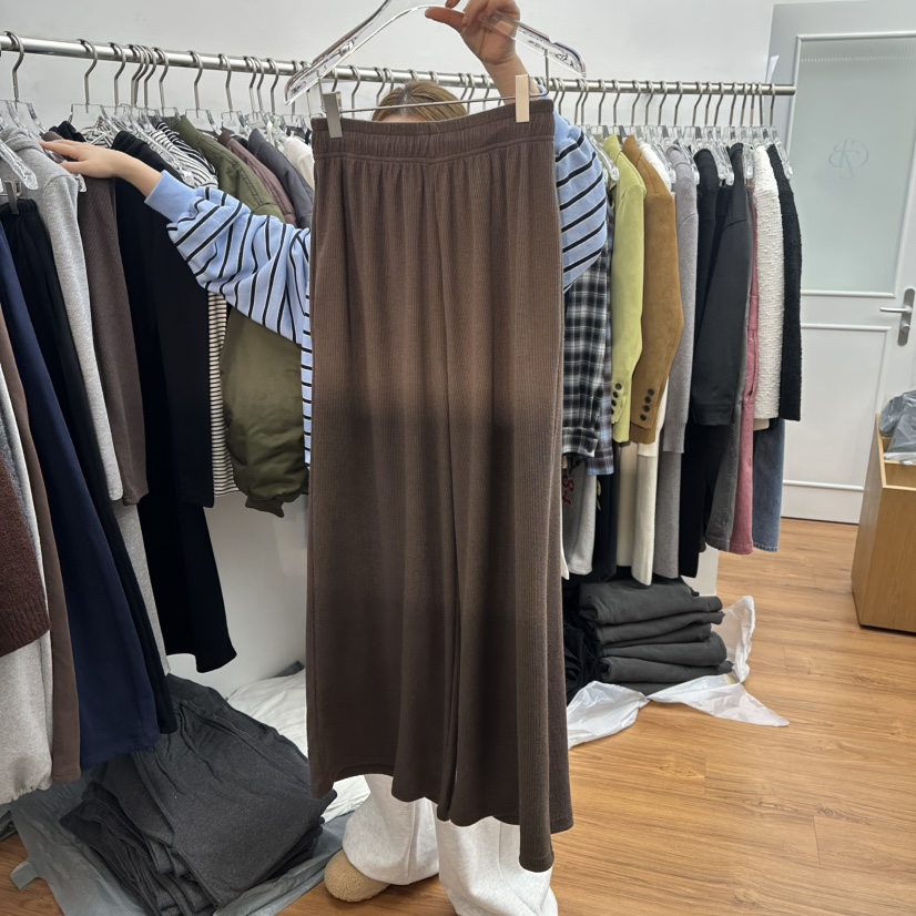 GABIZON東大門㊣實拍女裝新款25秋冬熱賣人氣休閑休閑褲抓絨GABIZON休閑褲圖色2