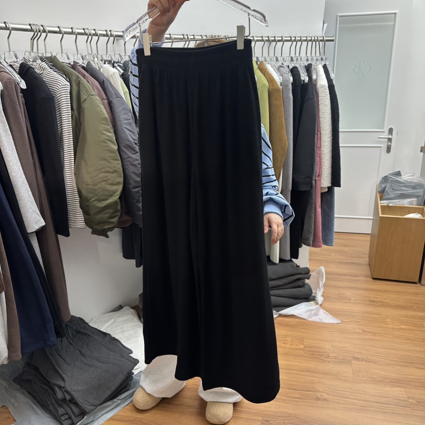 GABIZON東大門㊣實拍女裝新款25秋冬熱賣人氣休閑休閑褲抓絨GABIZON休閑褲圖色3