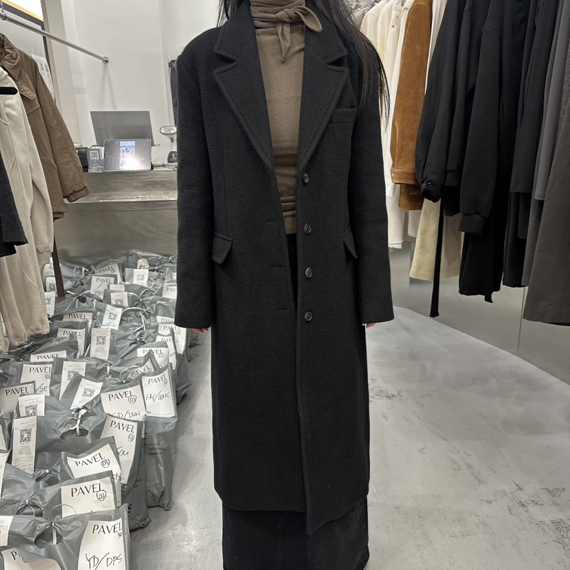 PAVEL東大門㊣直郵女裝新款休閑時尚真品推薦職業中長款大衣PAVEL中長款大衣圖色2