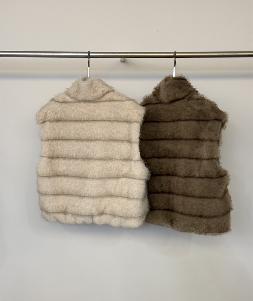 TWENTY FOUR SEVEN24-7韓國直郵㊣女裝新款熱賣馬甲貂皮TEWNTY FOUR SEVEN24-7馬甲