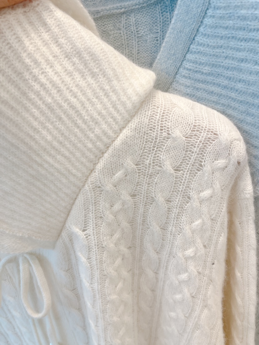 OVE韓國直郵㊣女士新款職業25秋冬人氣真品推薦針織衫荷葉邊OVE針織衫