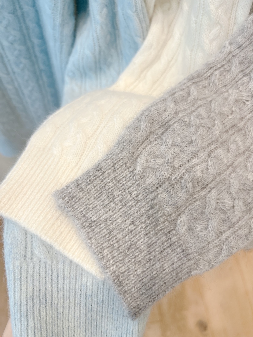 OVE韓國直郵㊣女士新款職業25秋冬人氣真品推薦針織衫荷葉邊OVE針織衫